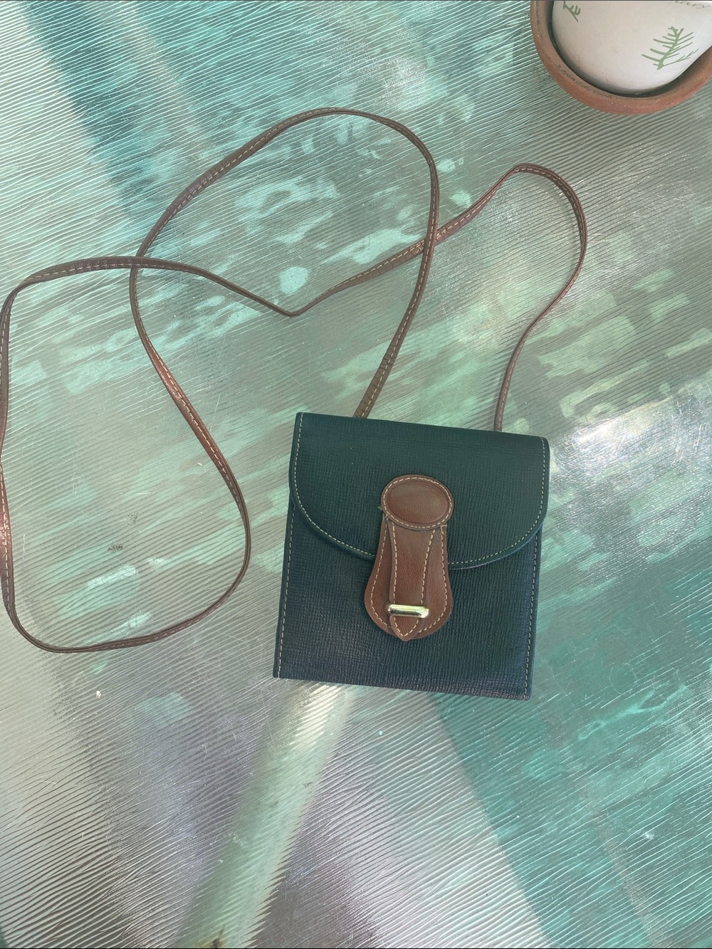 Crossbody with Brown Leather Trim